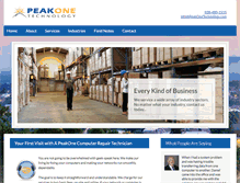 Tablet Screenshot of peakonetechnology.com